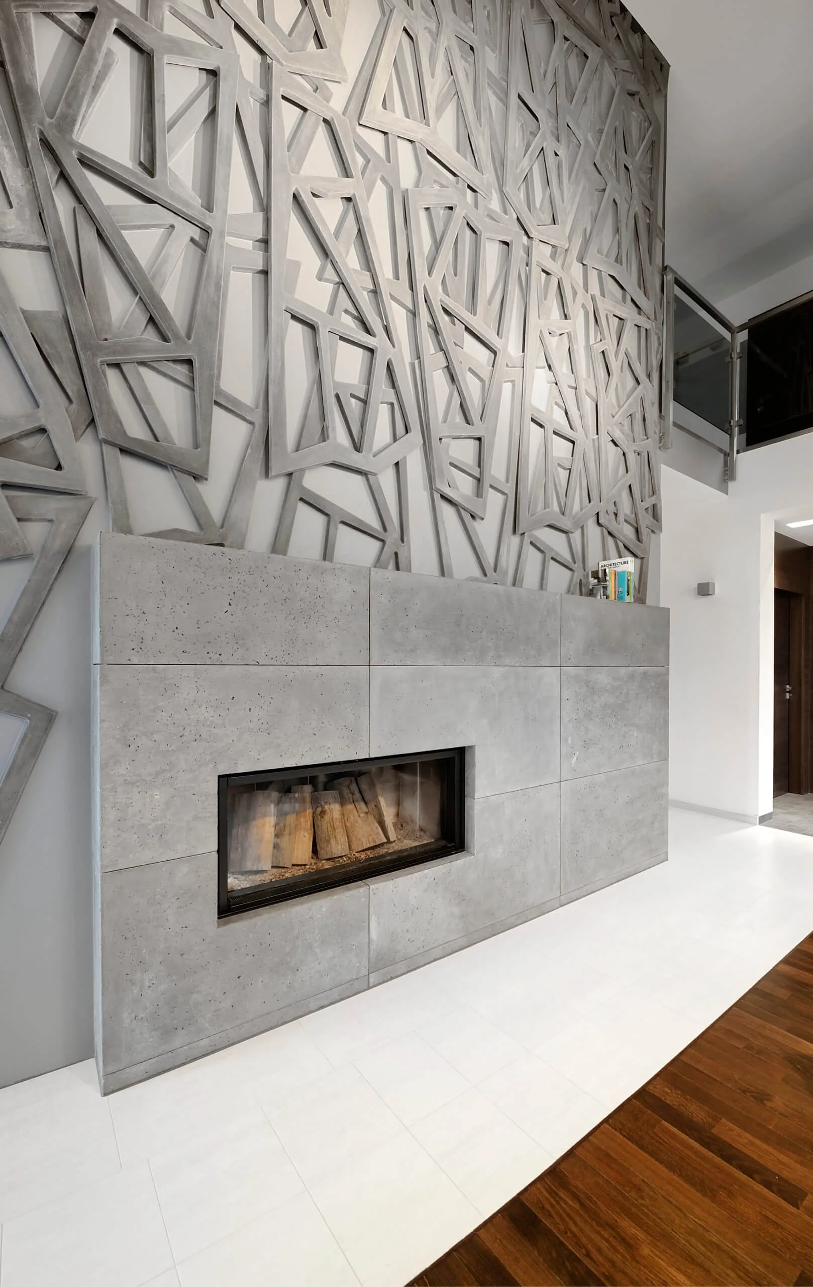 Beton architektoniczny — hol Apartament artMOKO / Kraków