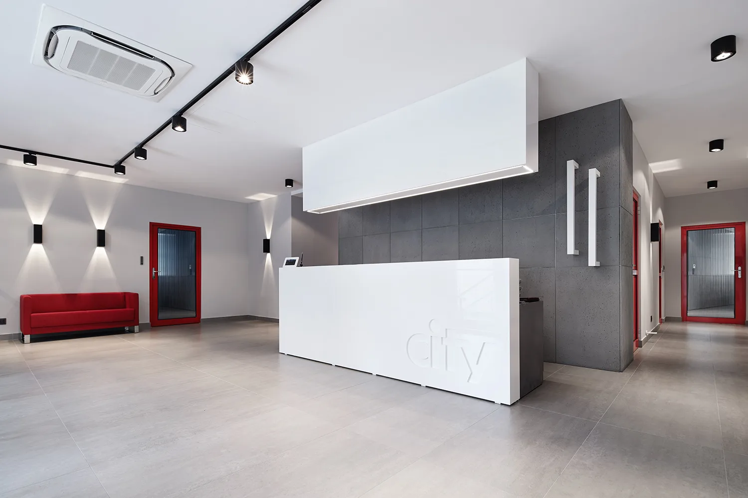 Biuro CITY / Kraków — beton architektoniczny ConcreAte