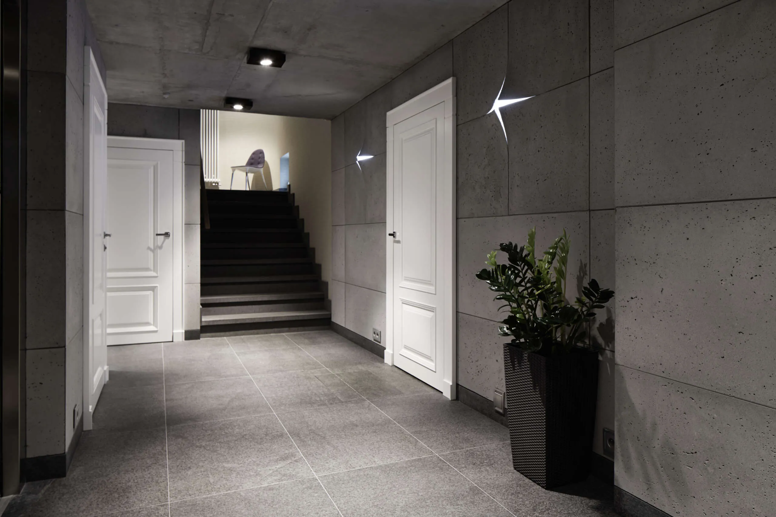 Beton dekoracyjny ConcreAte — realizacja Dom prywatny / Warszawa